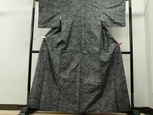 平和屋着物■本場大島紬　7マルキ　風景文　正絹　逸品　未使用　CAAP6707yk