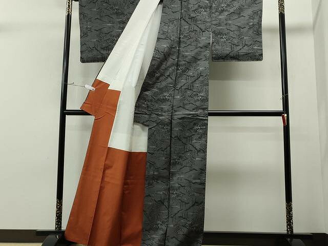 平和屋着物■本場大島紬　7マルキ　風景文　正絹　逸品　未使用　CAAP6707yk