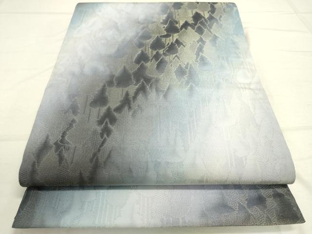平和屋着物●両面　全通柄袋帯　樹林文　金通し地　やまと誂製　正絹　逸品　DAAQ2358fe