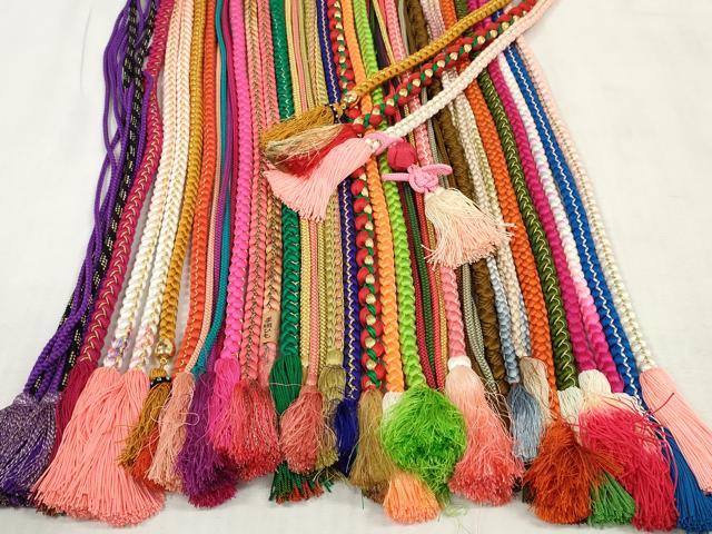 平和屋着物●和装小物　帯締め20本　振袖用　丸組　金銀糸　逸品　DAAQ1246zzz