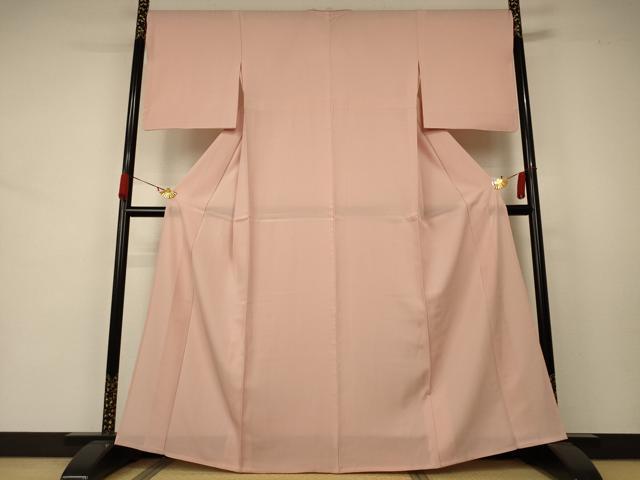 Undecorated - 平和屋着物＊夏物　色無地　絽　洗柿色　正絹　逸品　AABA9318jd