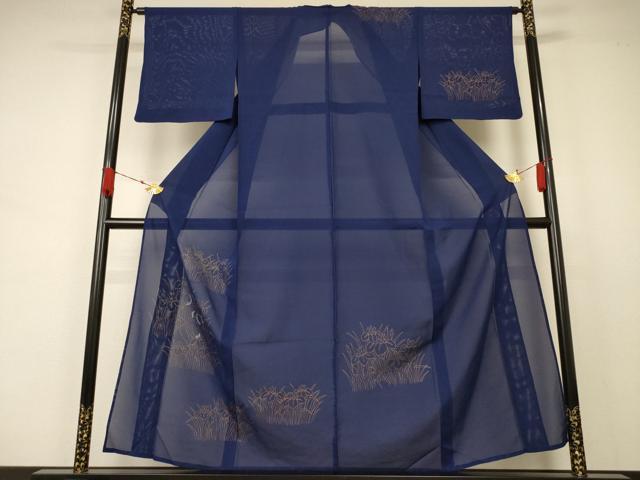 Summer Wear - 平和屋着物＊夏物　訪問着　絽　草花文　金彩　銀糸　正絹　逸品　AABA9321jd