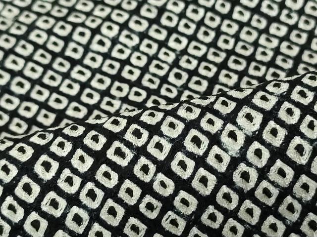 平和屋着物■大変加工の良い総絞り小紋 正絹 逸品 DAAP9550ob