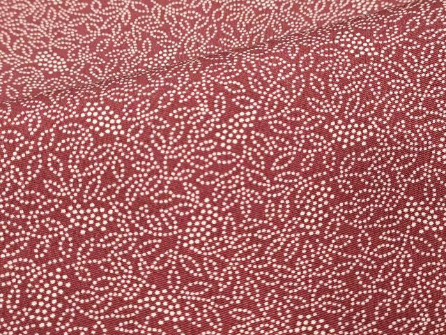 Full-Length Under-Kimono - 平和屋着物■江戸小紋　草葉文　正絹　逸品　DABD2650cd