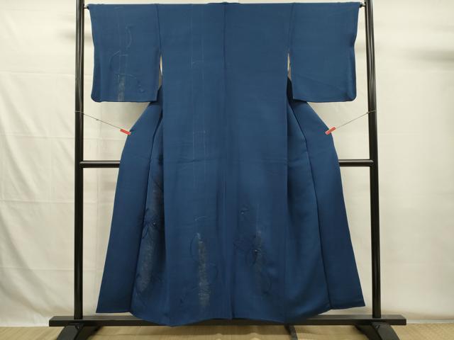 Rakuten - 平和屋着物■訪問着　総刺繍　結び紐菊竹文　金彩　正絹　逸品　DABG7923ya