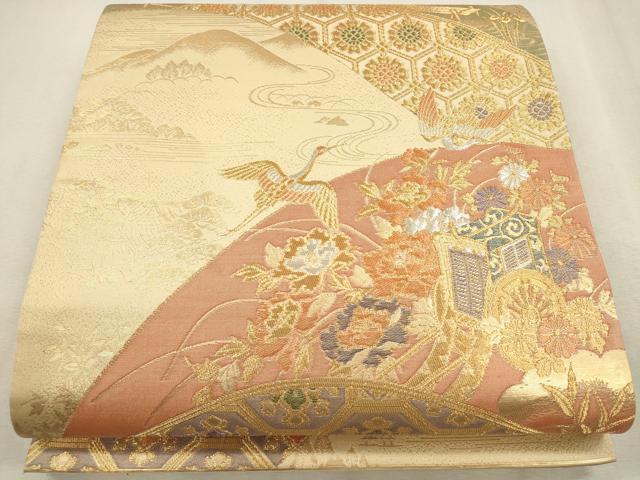 ■■■　サイズ　■■■ 長さ 426cm 幅 30.5cm程 ■■■　商品詳細　■■■ 【正絹】 詳細に関しましては、画像をご確認ください。 大変上質な逸品になります。 お安く出品致しますので、是非この機会にいかがでしょうか？ ※汚れ等に関...