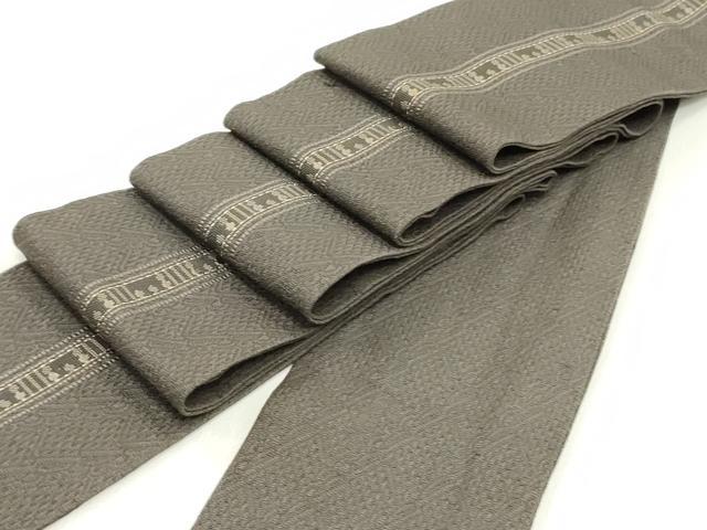 平和屋着物●男性 本場筑前博多織 角帯 間道 正絹 逸品 DAAY0326ob