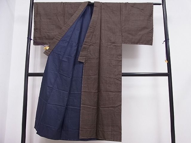 平和屋着物■男性　紬　変わり縞　逸品　DAAD8313cm