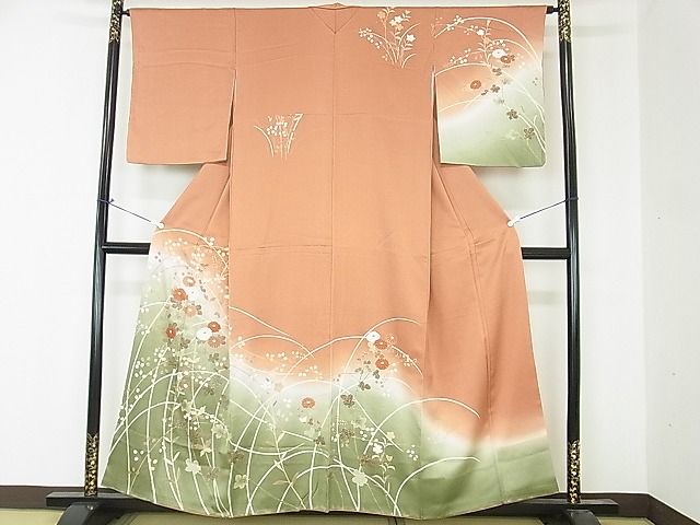 平和屋着物■訪問着 枝花文 暈し染め 金彩 逸品 DAAF3435sf