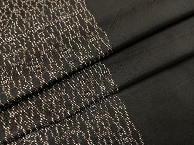 平和屋着物●本場大島紬　カタス7マルキ　間道　正絹　逸品　AAAZ5067ph