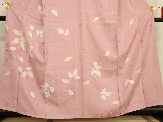 平和屋着物■訪問着　手描き　舞葉文　正絹　逸品　未使用　AAAT1667cs