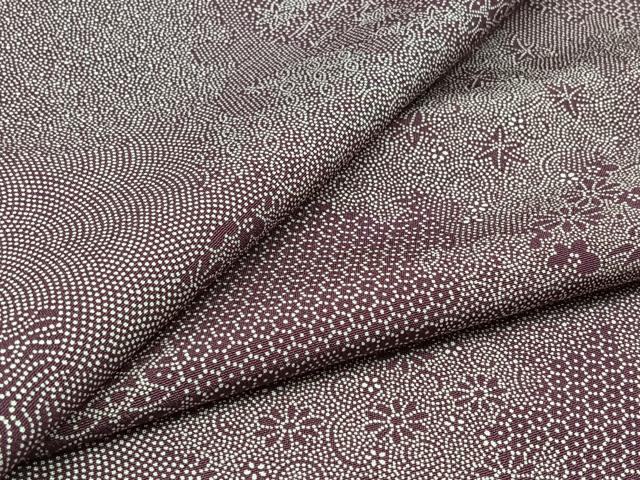 平和屋着物▽江戸小紋 単衣 作家物 寄せ小紋柄 正絹 逸品 AABC1682jh