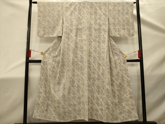 平和屋着物■上質な小紋　草花文　正絹　逸品　AABD5463sx