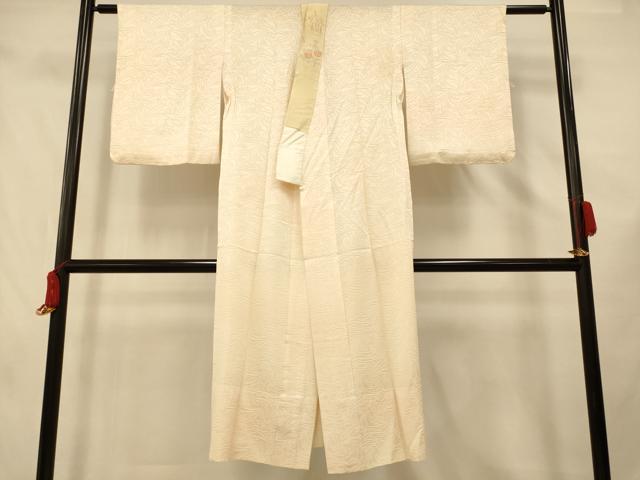 平和屋着物■長襦袢　無双仕立て　草花地紋　暈し染め　正絹　逸品　AABF3157fw