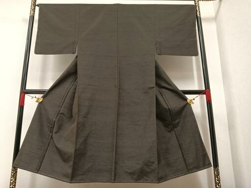 平和屋着物■男性 紬 色無地 黒茶色 正絹 逸品 未使用 AAAT2044ph 平和屋着物■男性 紬 色無地 黒茶色 正絹 逸品 未使用 AAAT2044ph