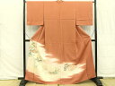 平和屋着物■色留訪問着 寿光織 人物文 暈し染め 金糸 正絹 逸品 BAAS6618me