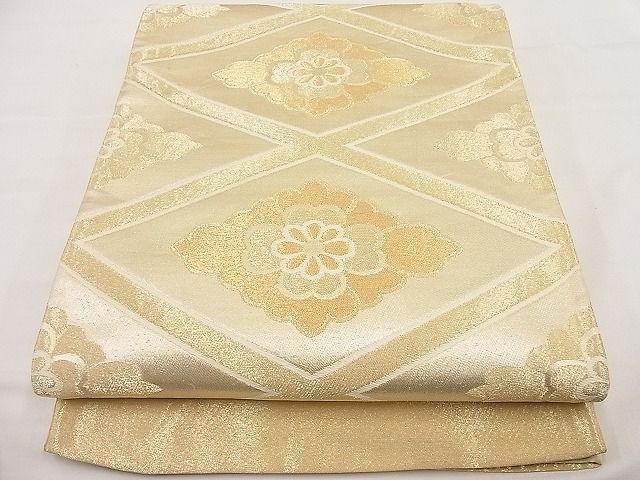 Other - 平和屋着物■六通柄袋帯　花菱文　金糸　逸品　n-ip1253
