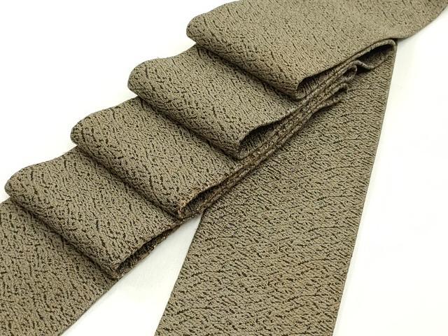 平和屋着物●男性 角帯 紬地 霞文 正絹 逸品 DAAY0330ob
