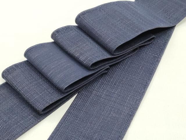 平和屋着物●男性 本場筑前博多織 角帯 紬地 霞文 正絹 逸品 未使用 DAAY0334ob