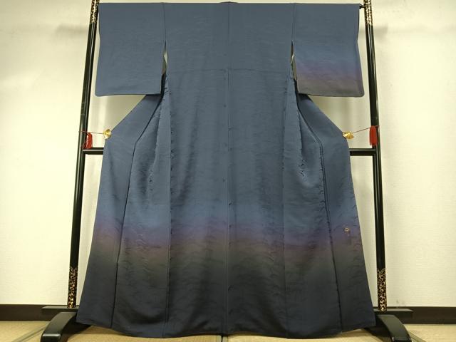 平和屋着物●京友禅の人間国宝　上野為二　訪問着　松　暈し染め　正絹　逸品　AABE5523fy