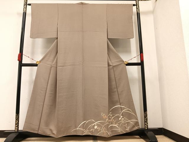 Irotome - 平和屋着物●豪華色留袖　草花文　金彩　正絹　逸品　AAAZ4919ph