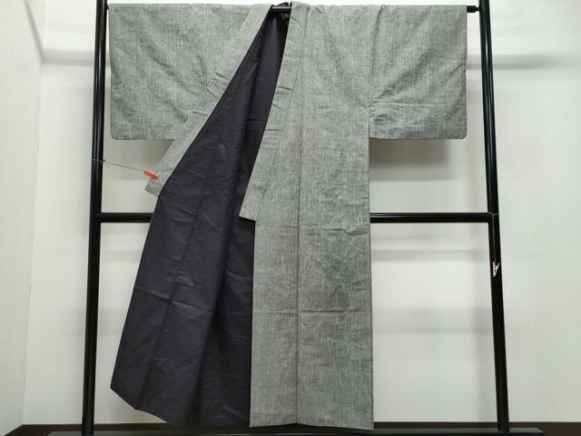 平和屋着物●男性　紬　アンサンブル　霞文　正絹　逸品　CAAW3904vf