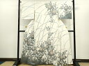 平和屋着物●訪問着 枝花シルエット たたき染め 正絹 逸品 CAAR6573ze