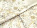 平和屋着物●中国三大刺繍 スワトウ刺繍 汕頭刺繍 総刺繍 色留袖 草花文 金糸 正絹 逸品 DAAR0160yyy