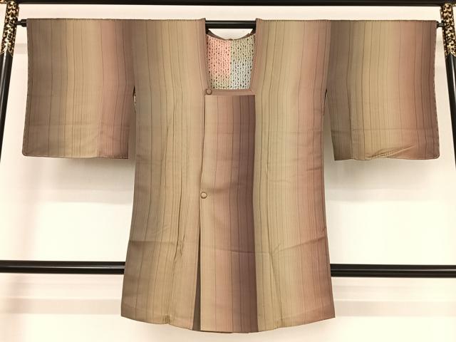 Coat - 平和屋着物∞道行コート　縞　ロング丈　正絹　逸品　未使用　AAAY9945np