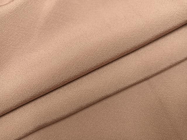 平和屋着物●上質な色無地　水柿色　正絹　逸品　AAAZ5083ph