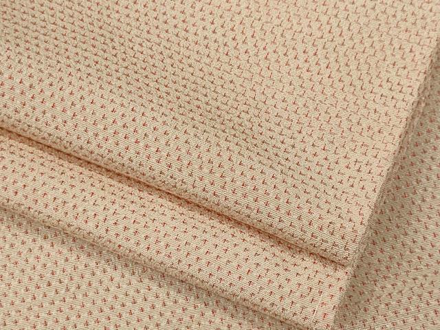 平和屋着物▽本塩沢　単衣　蚊絣　正絹　逸品　未使用　CAAV0969ou