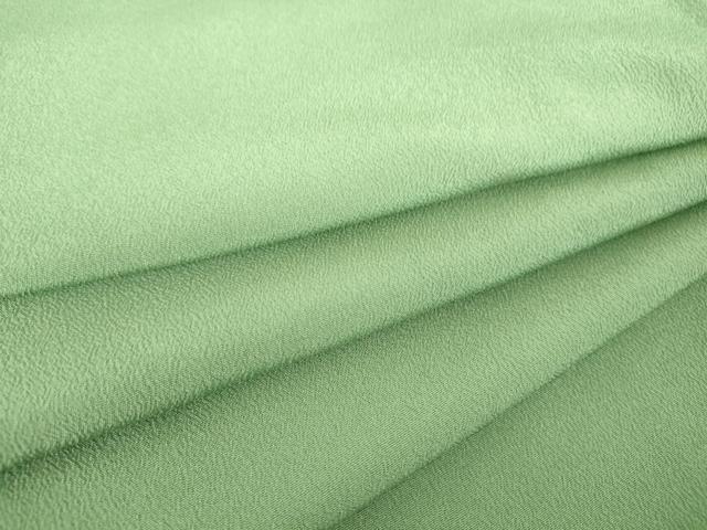 平和屋着物▽色無地　単衣　柳染色　洗える着物　DAAV5220az(4)