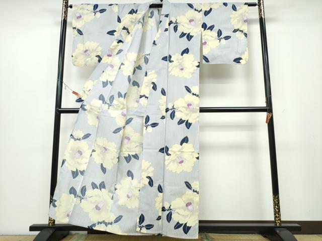 平和屋着物∴夏物 浴衣 ラメ 牡丹 綿 逸品 CABB6626ng