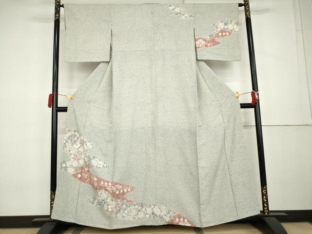 平和屋着物●訪問着　辻が花　絞り　正絹　逸品　AABL0222cs