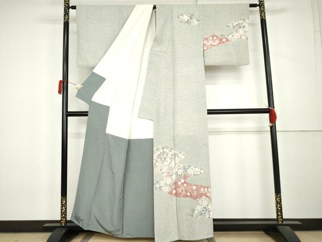 平和屋の平和屋着物●訪問着　辻が花　絞り　正絹　逸品　AABL0222cs｜アングル2