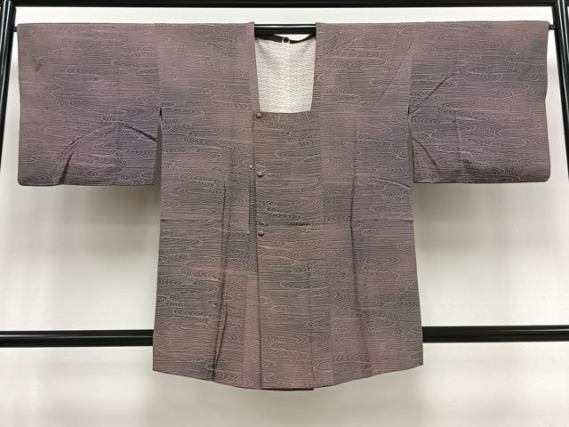 平和屋着物＃道行コート　流水文　暈し染め　正絹　逸品　CAAV5896id