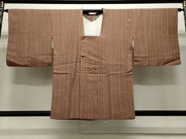 Coat - 平和屋着物∞道行コート　笹文　正絹　逸品　CAAW4949dy