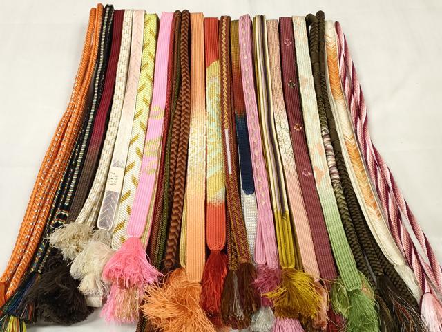 平和屋着物●和装小物 帯締め20本セット 高麗組 笹浪組 亀甲組 鴨川組 金銀糸 逸品 ...
