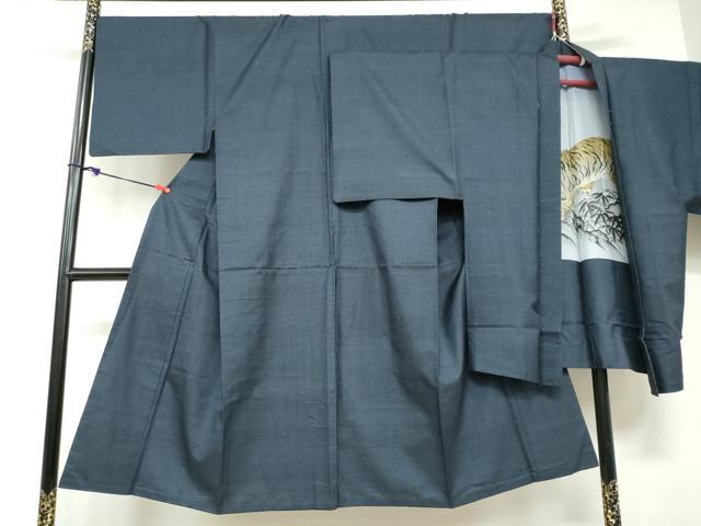 Kimono Set - 平和屋着物●男性　本場大島紬　アンサンブル　長羽織　100亀甲　総詰め　正絹　逸品　DABD9537ud