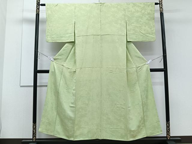 4r242 長襦袢　毛　単衣　緑　無地　和装　着物 二部式長襦袢 洗える カラー襦袢 吸水速乾 CoolPass レディース 長襦袢
