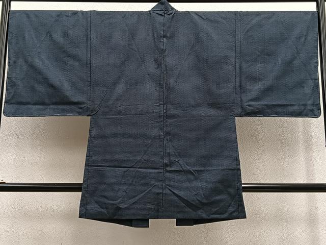 平和屋着物＃男性　長羽織　本場大島紬　100亀甲　総詰め　羽裏：龍虎　正絹　逸品　未使用　BAAU0041gt