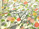 平和屋着物▽上質な小紋 単衣 型染 吉祥花文 正絹 逸品 DAAS0104az