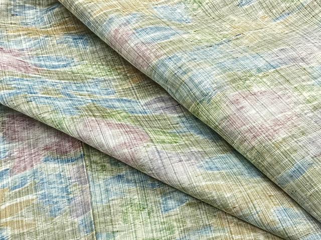 Full-Length Under-Kimono - 平和屋着物▽上質な紬　単衣　草花文　正絹　逸品　CAAS2426xi