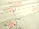 平和屋着物▽上質な紬 単衣 花間道 正絹 逸品 DAAS0121az