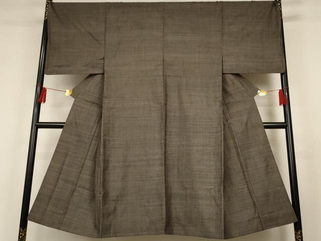 平和屋着物▽男性　本場大島紬　単衣　100亀甲　総詰め　正絹　逸品　AAAT2996iu