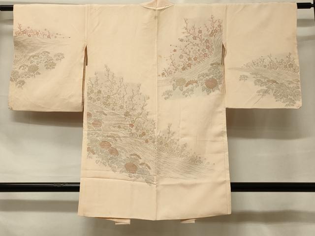 乐天商城 - 平和屋着物＃羽織　寿光織　流水草花文　金銀糸　正絹　逸品　CABF1458in