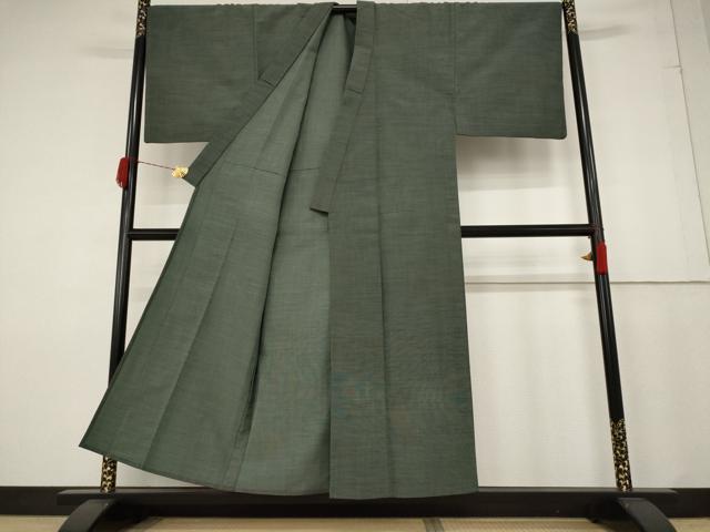 平和屋着物▽男性　単衣　小紋　霞文　綿　AAAZ2105st