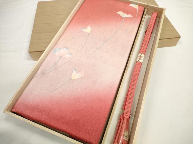 Other - 平和屋着物●和装小物　帯締め・帯揚げセット　草花文　組紐　金糸　逸品　未使用　DABD7646zzz