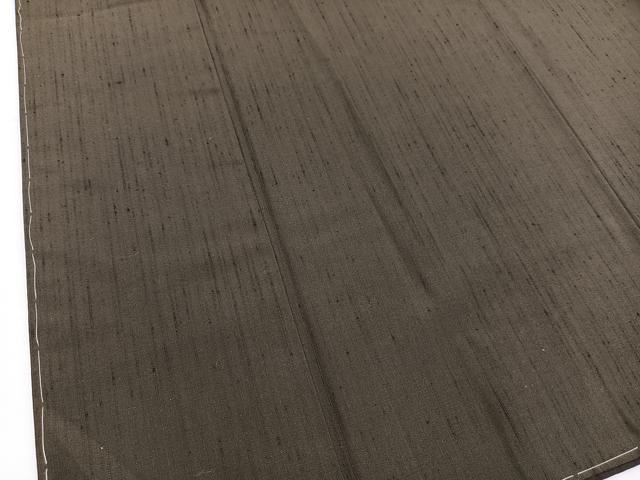 平和屋着物■男性　紬　アンサンブル　海松色　正絹　逸品　BAAU4780gt