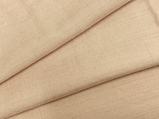 Undecorated - 平和屋着物▽上質な紬　単衣　色無地　雄黄色　正絹　逸品　AABB2239fy